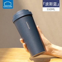 深蓝550ml|保温杯316男女士咖啡杯便携式情侣水杯大容量杯子X5