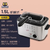 6K116(1.5L)|max送礼全自动电炸锅家用商用小型油炸锅薯条鸡翅多功能电炸炉H0