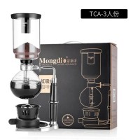 升级礼盒版3人份|啡忆 咖啡壶 家用玻璃虹吸壶 虹吸式 手动煮咖啡机 咖啡具套装P7