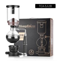 升级礼盒版5人份|啡忆 咖啡壶 家用玻璃虹吸壶 虹吸式 手动煮咖啡机 咖啡具套装P7