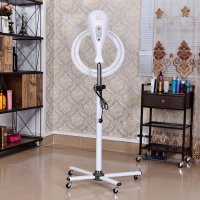 立式手动版豪华加大脚[白色]|发廊冷烫染发焗油美发加热器烘发机理发店飞碟加速器加热烫发机器K0