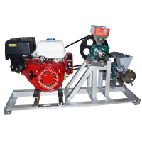组合机+电启动18马力汽油机|3号5号弯管膨化机多功能爆米花机杂粮五谷空心实心月牙型膨化机I0
