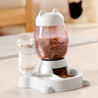 新沉稳灰|猫咪自动喂食器二合一体狗狗饮水自助猫食盆喂猫粮盆神器宠物用品Z6