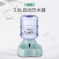 [经典2代款]3.8L饮水器绿色(送火腿肠*3)|宠物狗狗猫咪自动饮水器饮水机喂食器猫喂水器水盆狗喝水神器用品