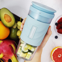 蓝色|榨汁杯家用迷你小型果汁杯电动便携式果汁机无线榨汁机hpc203M2