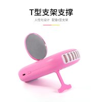 镜子风扇粉红色|嫁接睫毛吹风机迷你电动吹干器小风扇usb充电种植美睫专用工具H2