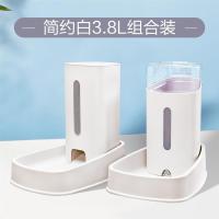 白3.8L组合装(拍下)|猫咪自动饮水器喂食器不插电喂水器狗狗水碗猫喝水神器宠物饮水机S1