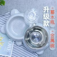 升级灰(送瓶送碗)|狗狗饮水器自动喂食器狗饭盆宠物泰迪狗粮碗双碗宠物猫自动饮水机