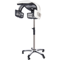 立式白色碟霸塑料电镀脚|理发店水母美发加热器烘发机发廊冷烫染发焗油飞碟加热机烫发机器A9