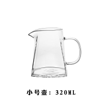 方形分享壶320ML无刻度|壹铭 耐热透明玻璃方形滴漏式手冲咖啡分享壶挂耳冲泡花茶公道杯