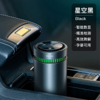 [星空黑]高效除甲醛★精准检测★实时数显|车载空气净化器汽车内除甲醛新车消除异味车用除味去菌负离子V0