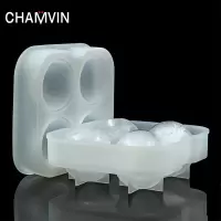 白色|日式威士忌大冰球iceball硅胶模具 免凿冰模冰盒冰格酒吧制冰模具