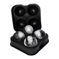 深邃黑|日式威士忌大冰球iceball硅胶模具 免凿冰模冰盒冰格酒吧制冰模具