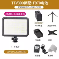 TTV-300+F970电池|捷宝204led摄像灯拍照婚庆常亮单反相机摄影灯补光灯手持便携小型