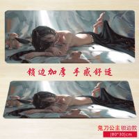 买2送1锁边加厚鼠标垫大号键盘垫女办公office快捷键游戏电脑桌