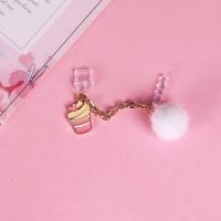 爱心冰淇淋连体 type-c椭圆口|手机防尘塞type-c数据口可爱少女心挂件F2