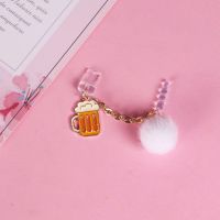 啤酒杯连体 type-c椭圆口|手机防尘塞type-c数据口可爱少女心挂件F2