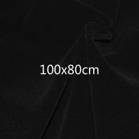 植绒布1x0.8米（不送钉）|黑色植绒布拍照背景布摄影背景墙金丝绒布拍照道具吸光布纯黑幕布C4
