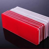 片(红色50片白色50片) 有孔胶|货车反射器 反光板 汽车反光贴 反光片 车身塑料反光板C5