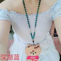 手机挂绳挂脖新款水晶挂链长款女声挂饰挂脖绳相机手机挂绳