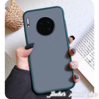 30暗夜绿撞色边框手机壳tas-tl00网红磨砂透明情侣保护壳