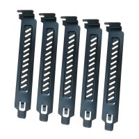 (斜孔挡板10片)|电脑机箱pci位散热防尘通风挡片主板挡板12cm黑色金属冲孔Q3