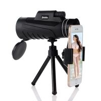 军备60X90+夹+伸缩支架|倍望远镜单筒清成人手机拍照微光夜视1000军小钢炮儿童望眼镜W8