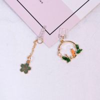 胡萝卜[分体] 安卓[分正反插口]|花环兔子手机防尘塞可爱卡通松鼠吊坠充电塞安卓数据塞口D7