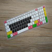 多彩黑|15.6寸笔记本键盘膜x541n防尘罩垫r540u保护套k540电脑vm510lK4