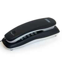 0100-黑色-挂墙/桌用|小分机来电显示电话机座机面包机壁挂小挂机固定电话I3