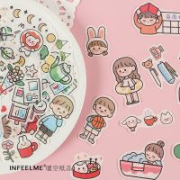 韩国手账贴纸 手帐本贴纸包可爱手机水杯日记装饰贴图创意套装