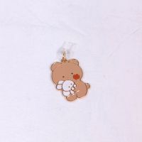 小熊和兔兔[单独充电塞] type-c椭圆[正反可插接口]|30防尘塞p30可爱动物吊坠充电口耳机孔手机堵type-cI