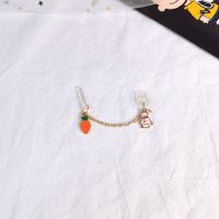 粉色小兔兔+萝卜[连体] 椭圆type-c[充电口不分正反]|迷你卡通吊坠30防尘塞p30充电口耳机孔手机堵type-c