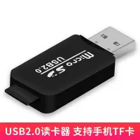 质量彩色迷你读卡器usb2.0支持手机 microsd tf卡 车载