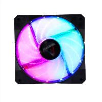 空箱+1个流光风扇 M8黑色-2.0版本|康桌面台式电脑机箱m-atx小主板手提式办公游戏家用机箱 F6