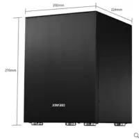 C2黑色|c2 v4 c3 c4 c5全铝黑色机箱itx matx主机箱usb3.0机箱I0