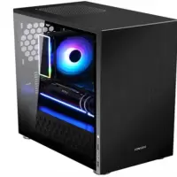 C3Plus黑色MATX主板|c2 v4 c3 c4 c5全铝黑色机箱itx matx主机箱usb3.0机箱I0