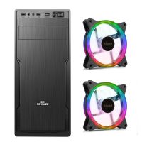 商朝3-USB2.0（2个风扇）|电脑主机箱台式机atx大板背部走线长显卡加厚商务光驱大机箱W5