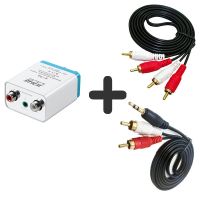 蓝牙接收器+双莲花+RCA|蓝牙音频接收器5.0家用转音箱u盘无损手机无线适配器音响转换器L4