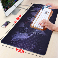 游戏鼠标垫大号加厚锁边定制小号可爱卡通电脑办公桌垫子键盘垫