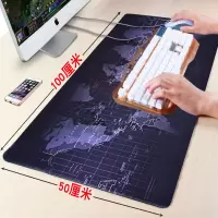 游戏鼠标垫大号加厚锁边定制小号可爱卡通电脑办公桌垫子键盘垫