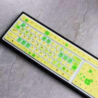 四叶草|台式机键盘膜电脑无线机械键盘保护贴垫hp可爱卡通防尘罩R2