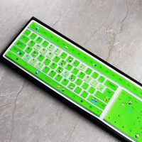 绿色|台式机键盘膜电脑无线机械键盘保护贴垫hp可爱卡通防尘罩R2