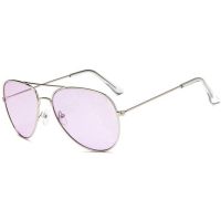 紫色[夜视镜] 眼镜袋+眼镜布|夜视镜夜间驾驶防远光灯专用眼镜男女士司机驾驶镜复古大框蛤蟆镜Q8