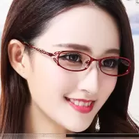 优雅女款近视眼镜成品有度数防辐射变色平光手机电脑护目镜显脸小
