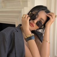 搞怪眼镜女网红墨镜拍照ins大脸显瘦欧美复古潮抖音方形太阳镜男P8