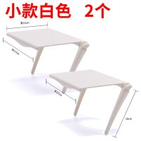 两个【小款白色】D12N【长17cm宽11cm】|电视机顶盒支架挂架路由器置物架子电脑屏幕显示器免打孔收纳神器