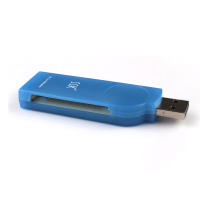 蓝色 USB2.0|usb高速读卡器单反相机cf卡专用读卡器琥珀scrs028X3