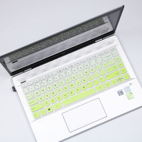 渐变绿色|电脑键盘保护膜适用于14寸hp青春版笔记本星14键盘膜畅游人x十代防尘套小欧14s薄锐envy13按