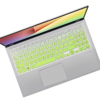 渐变绿色|适用book15s键盘膜顽石六代pro笔记本fl8700f电脑v5000j保护m5050d贴y5